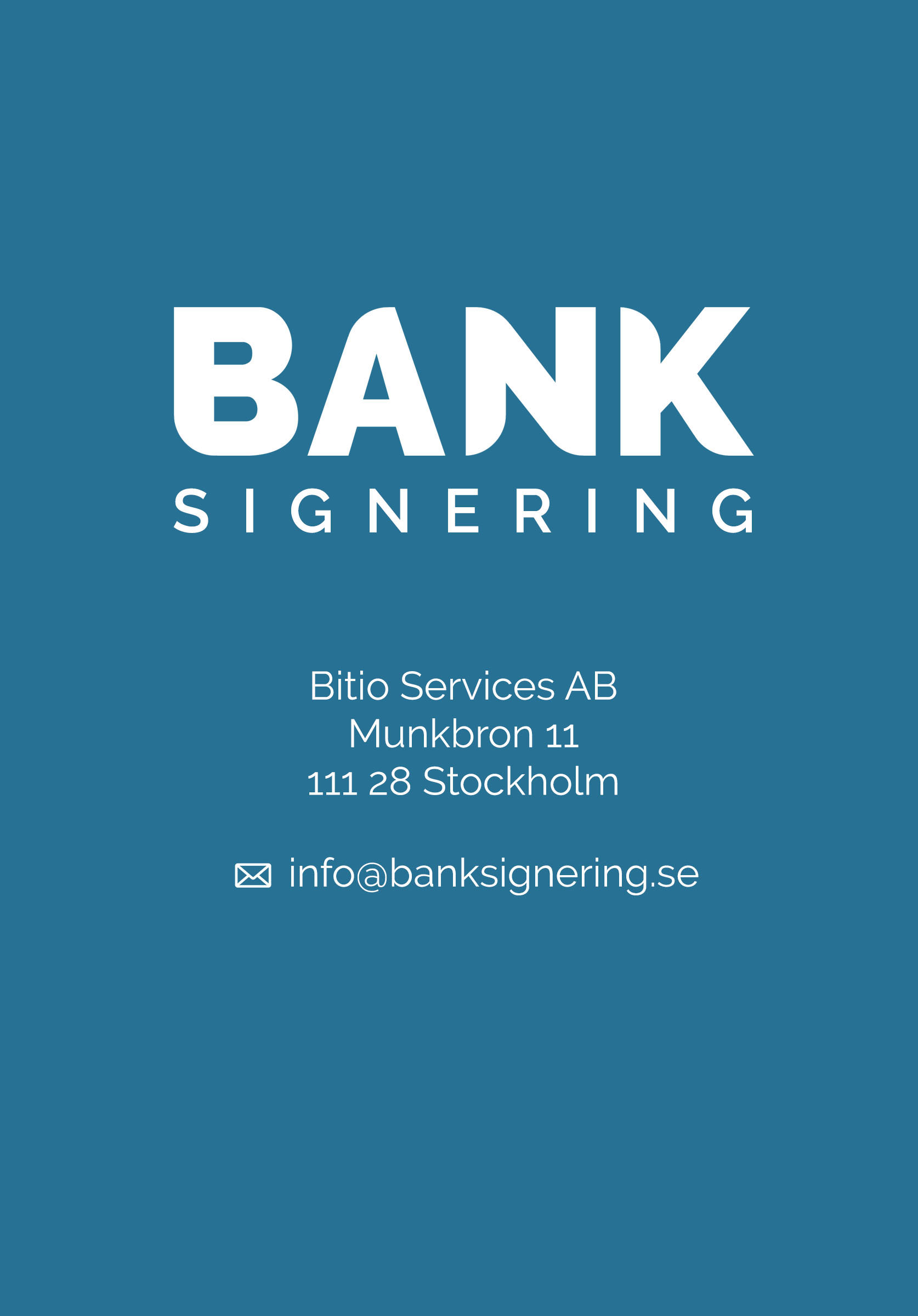 BankSignering. Intresserad? Kontakta erik.hertsius@banksignering.se eller ring 073 669 55 88